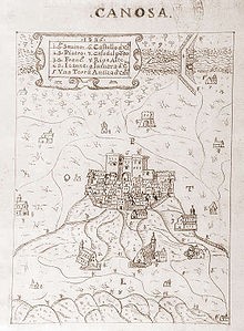 antica mappa Canosa