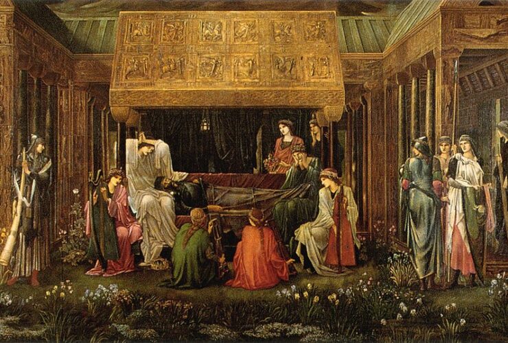 L'ultimo sonno di Artù in Avalon (Burne Jones) fonte wikipedia