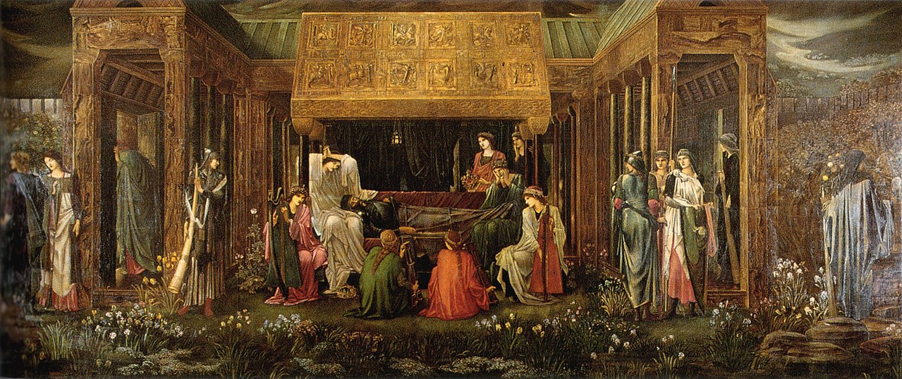 L'ultimo sonno di Artù in Avalon (Burne Jones) fonte wikipedia