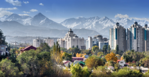Almaty vista dall'alto